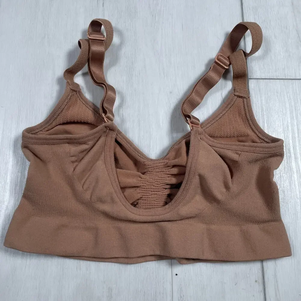 Skims Seamless Sculpt Bralette Women's XXS/XS Bra Sienna Brown Shape Wear - Picture 2 of 6